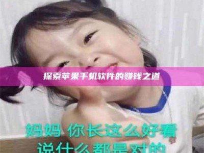 钦州探索苹果手机软件的赚钱之道